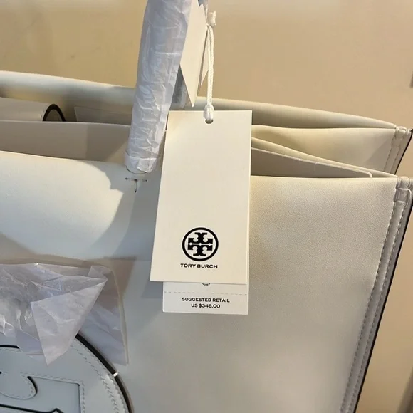 🆕- Tory Burch Ella Large Totebag Warm White. Gorgeous - Picture 15 of 15